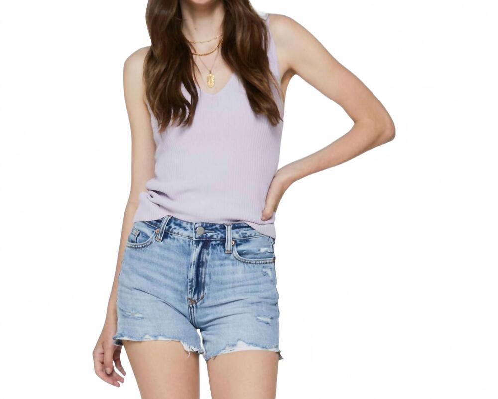 NEW ANOTHER LOVE nova v neck tank top in lavendar